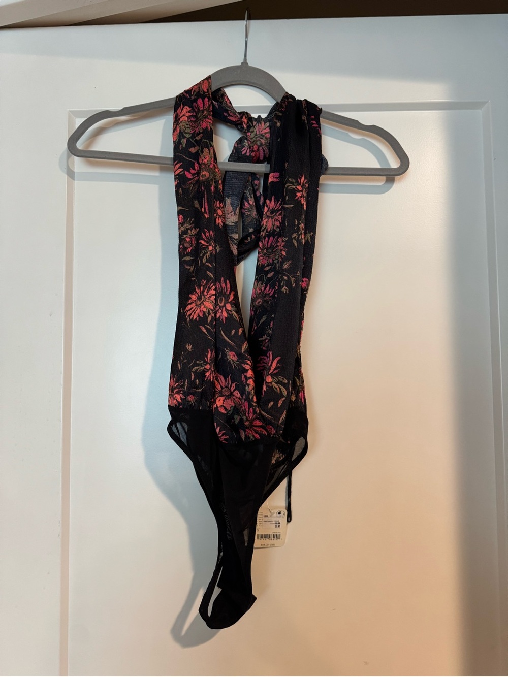 Free People Floral Printed Bodysuit